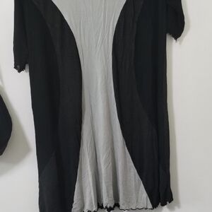 Black and Gray Colorblock Dress